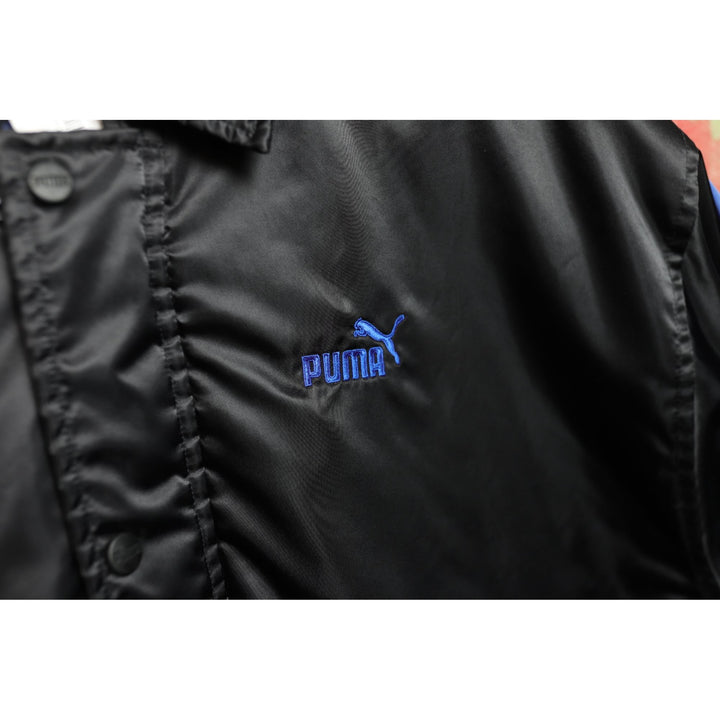 Puma Vintage Black and Blue Jacket XL 90s