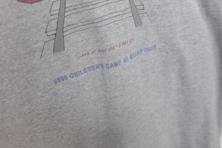 Railroad On Track Vintage Jesus T Shirt 90s XL