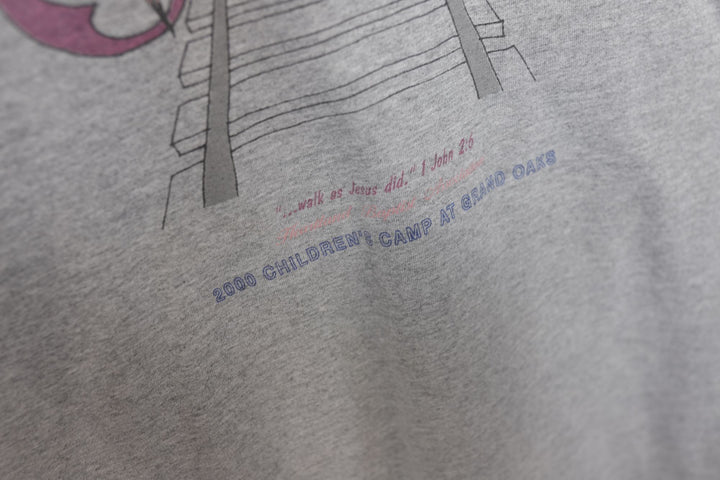Railroad On Track Vintage Jesus T Shirt 90s XL