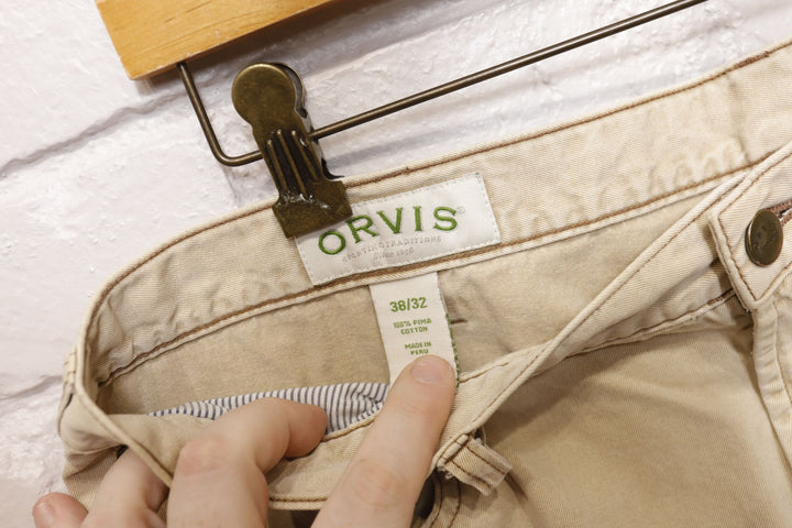 Orvis Vintage Tan Work Pants 2000s 39/31.5