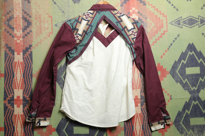 Women's Roper Vintage Cut Out Western Shirt Medium 90s