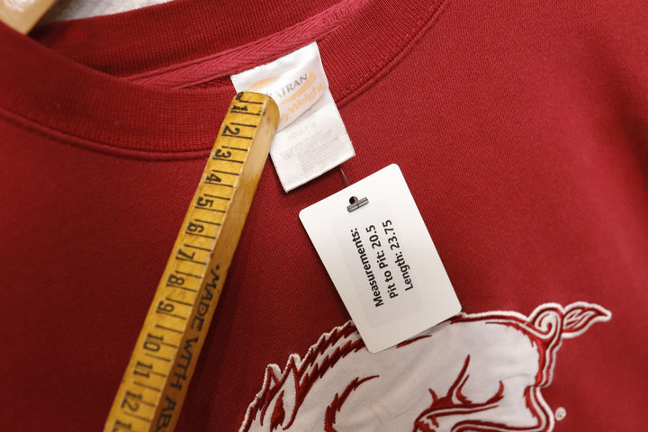Arkansas Razorbacks Vintage Embroidered Sweatshirt 2000s Small