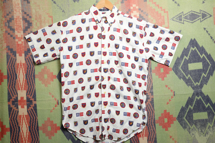 Chaps Ralph Lauren Vintage Crest  Polo Shirt Small 90s