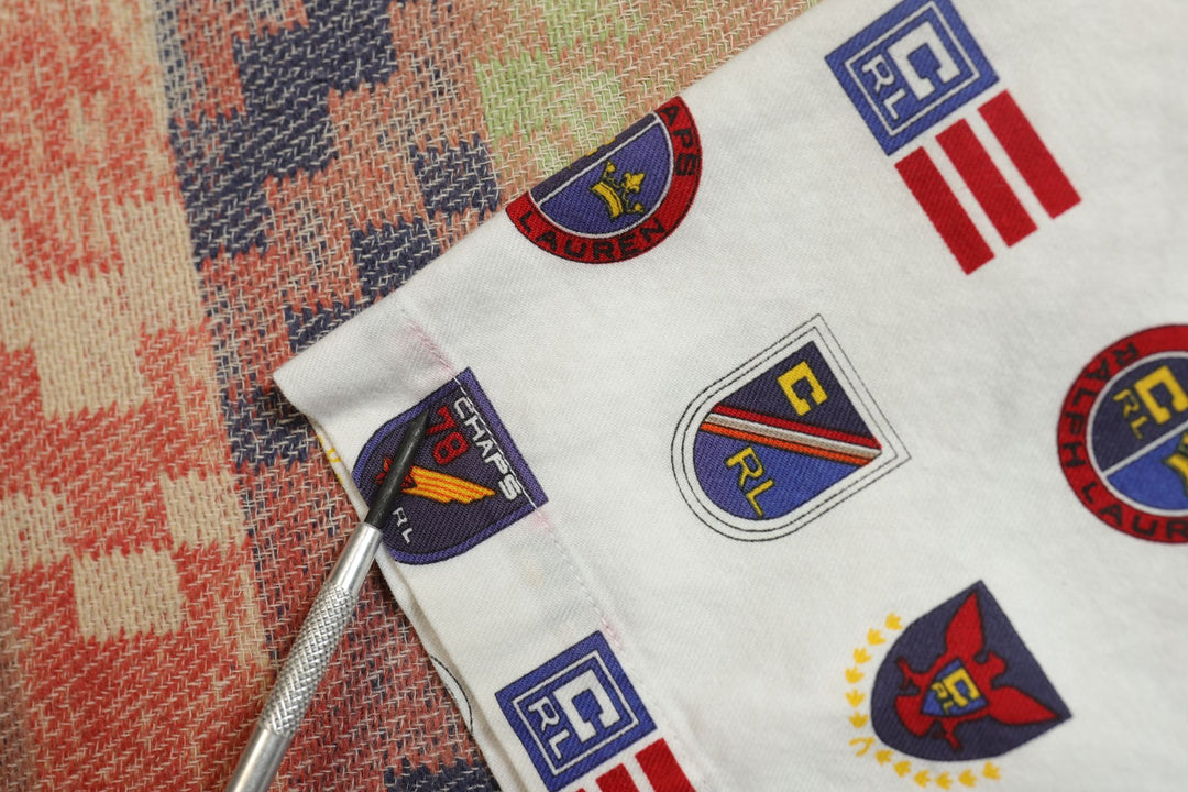Chaps Ralph Lauren Vintage Crest  Polo Shirt Small 90s