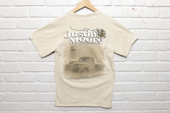 2000s Vintage Justin Moore Signed Country T Shirt Size Small
