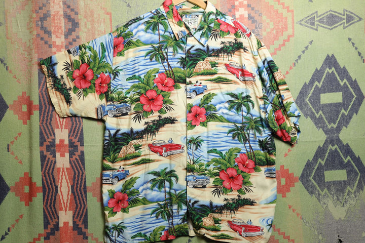 Big dogs Hawaiian Vintage Rayon Shirt XXL 90s