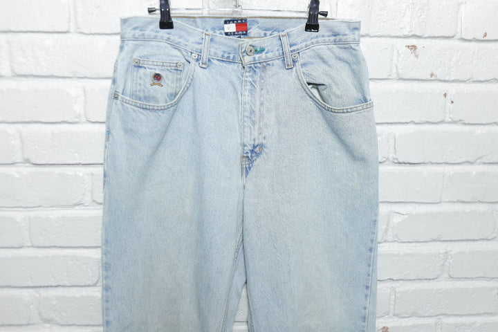 Tommy Hilfiger Vintage Baggy Light Wash Jeans 90s 31/29.5