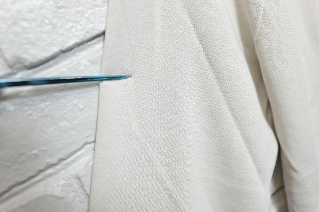Distressed Vintage Stained White Sweatshirt 80s Medium