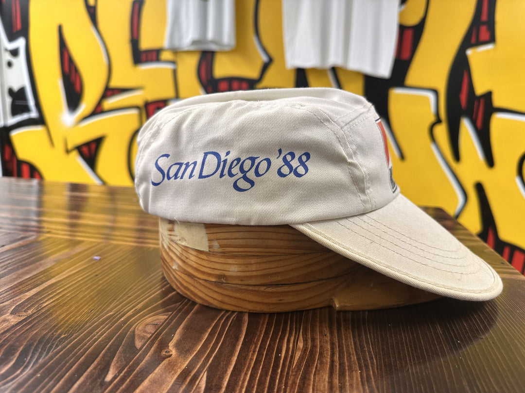 Marlboro America's Cup Vintage Long bill 5 Panel Hat 80s Cap San Diego