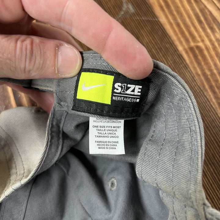 Nike Vintage Gray Strap Back Hat 2000s