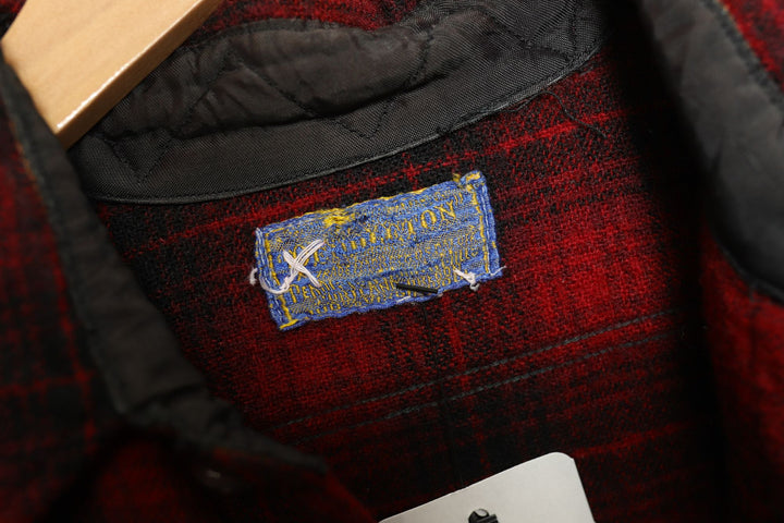 1940s Pendleton Wool Vintage Plaid Shirt Medium 40s True Vtg
