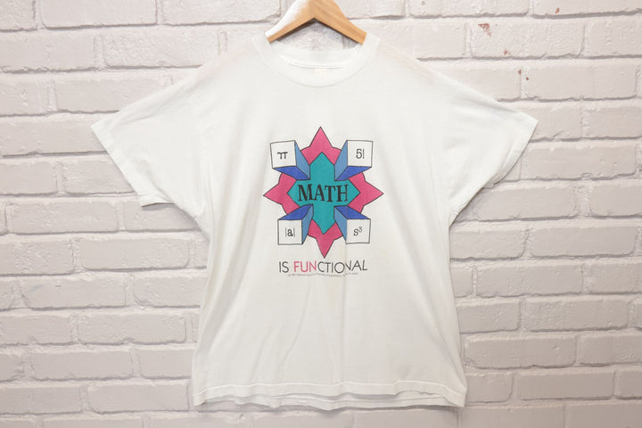 80s Vintage Math is Functional T Shirt Size XXL