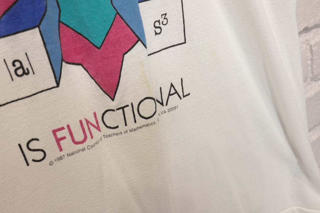 80s Vintage Math is Functional T Shirt Size XXL