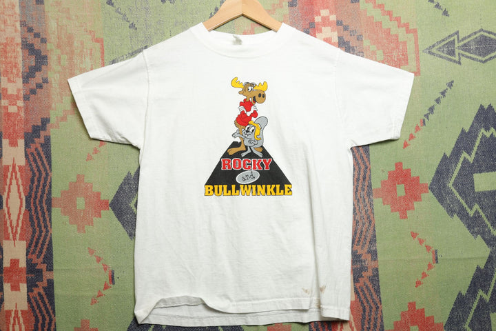 Rocky and Bullwinkle Vintage T Shirt Medium 2000s