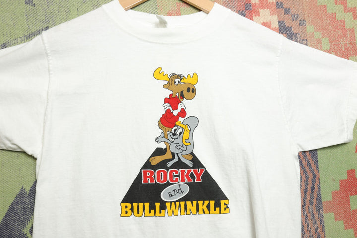 Rocky and Bullwinkle Vintage T Shirt Medium 2000s