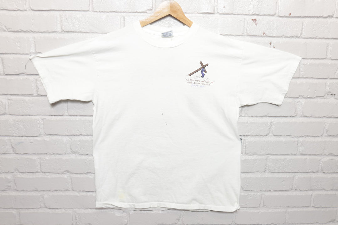 90s Vintage Cross For All Colors Jesus T Shirt Size XL
