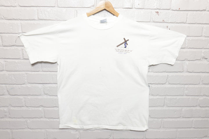 90s Vintage Cross For All Colors Jesus T Shirt Size XL