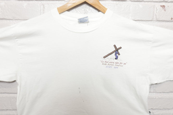 90s Vintage Cross For All Colors Jesus T Shirt Size XL
