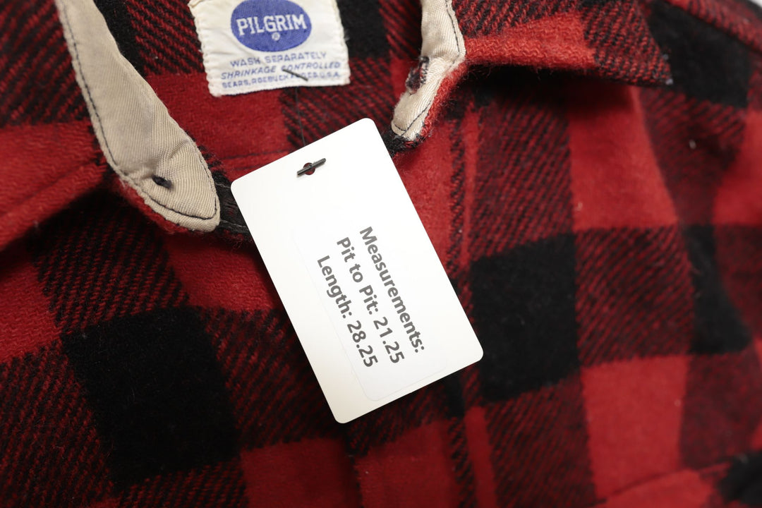 Pilgrim Vintage Plaid Shirt 60s Medium