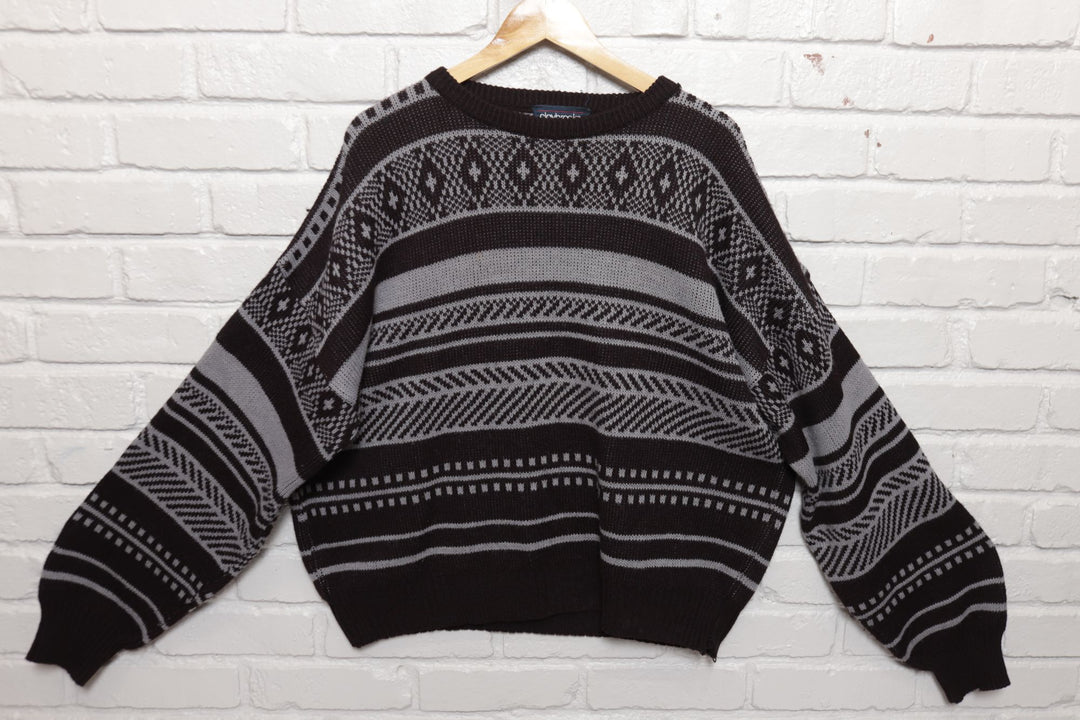 80s Vintage Claybrooke Made In Italy Wool Blend Sweater Size XL