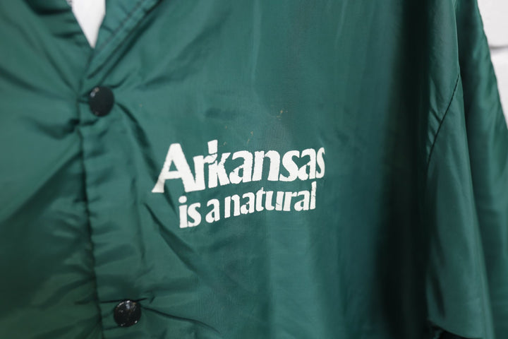 Arkansas Is Natural Vintage Coaches Jacket 80s Large