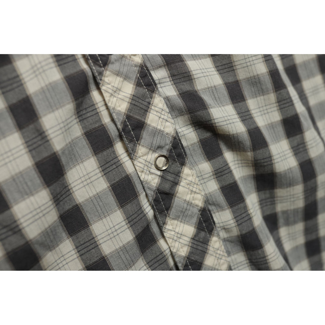 Wrangler Vintage Plaid Pearl Snap Shirt Large 2000s