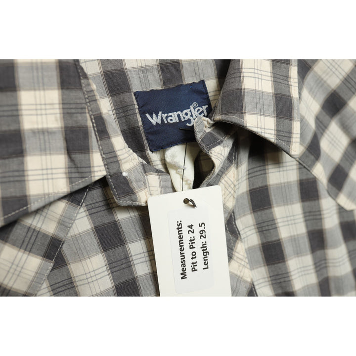 Wrangler Vintage Plaid Pearl Snap Shirt Large 2000s