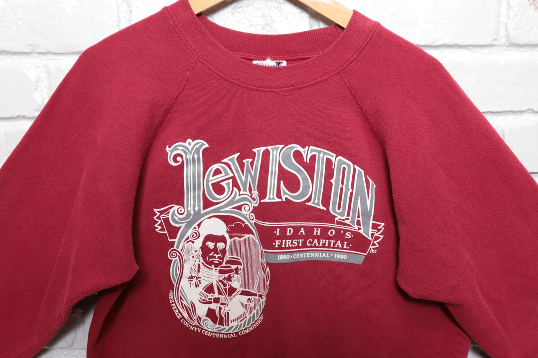 90s Vintage Lewiston Idaho's First Capital Sweatshirt Size Large