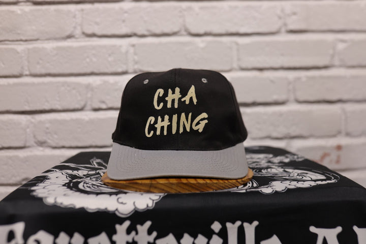 Cha Ching Vintage Embroidered Snapback Hat 90s