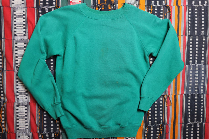 Hanes Sport Vintage Teal Sweatshirt Medium 90s