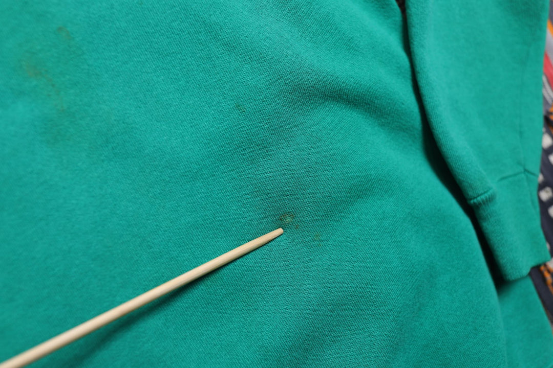Hanes Sport Vintage Teal Sweatshirt Medium 90s