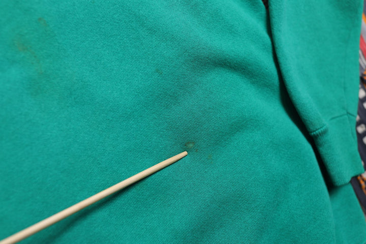 Hanes Sport Vintage Teal Sweatshirt Medium 90s