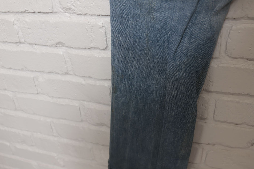 70s Vintage Lee Rider Faded Whiskered  Jeans Size 35/29.5