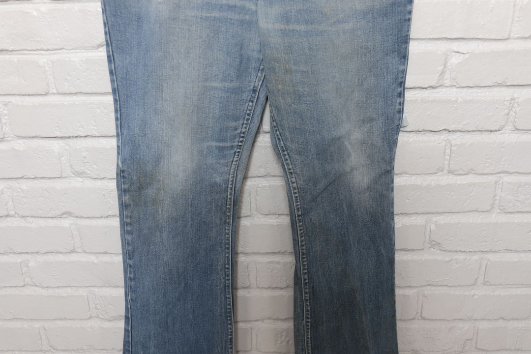 70s Vintage Lee Rider Faded Whiskered  Jeans Size 35/29.5