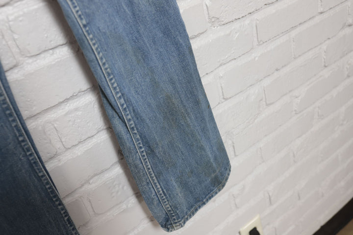 70s Vintage Lee Rider Faded Whiskered  Jeans Size 35/29.5