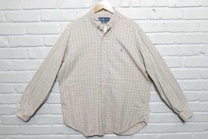 Polo Ralph Lauren Vintage Plaid Shirt Large 2000s