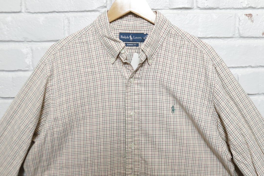 Polo Ralph Lauren Vintage Plaid Shirt Large 2000s