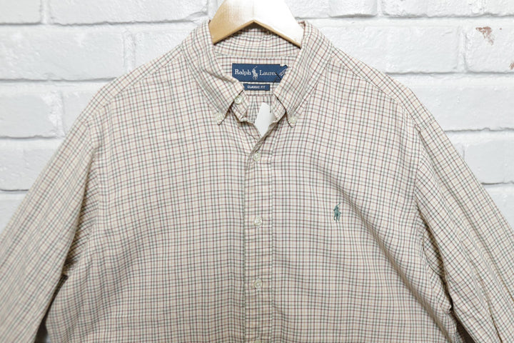 Polo Ralph Lauren Vintage Plaid Shirt Large 2000s