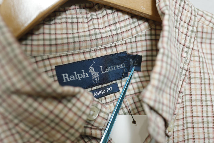 Polo Ralph Lauren Vintage Plaid Shirt Large 2000s