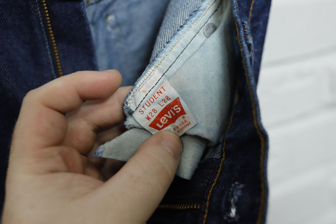 Levi's Orange Tab Vintage Dark Wash Jeans 90s Student 27/27.5