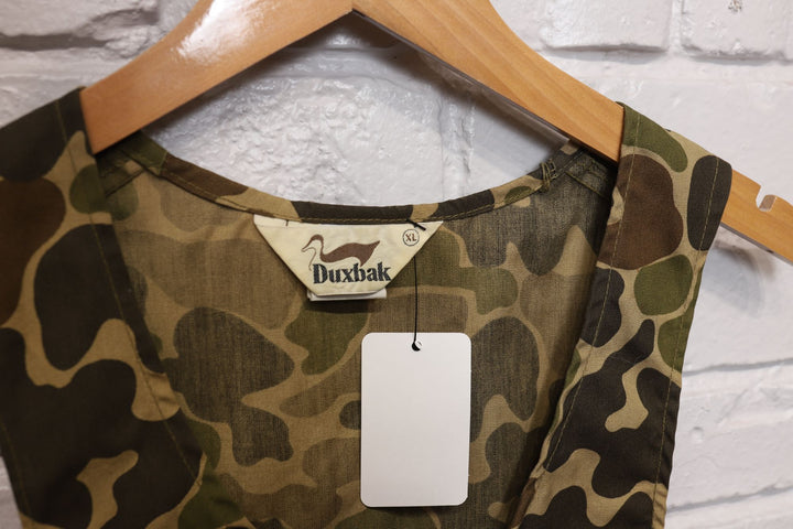 80s Vintage Duxbak Camo Vest Size XL