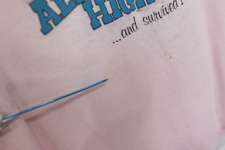 Alaska Highway Vintage Distressed Tourist T Shirt 80s Large