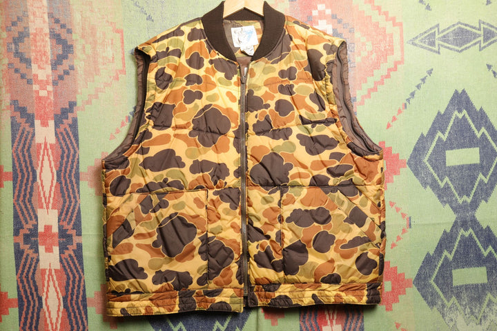 Trophy club Vintage Duck camo Vest 80s