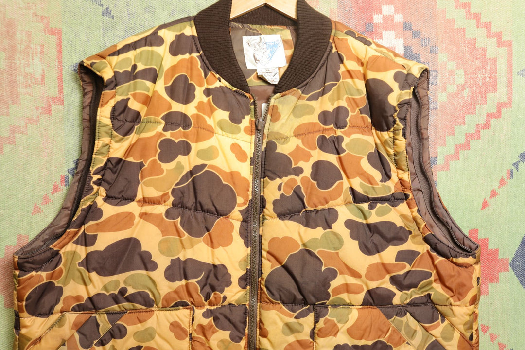 Trophy club Vintage Duck camo Vest 80s