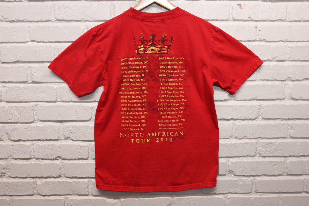 2012 Rush Clockwork Angels Tour T Shirt Size Medium