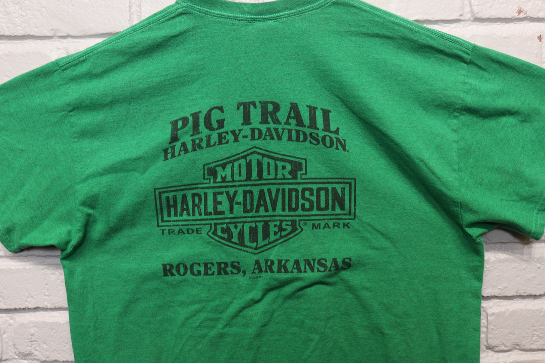 Modern Harley Davidson Pig Trail T Shirt Size XL