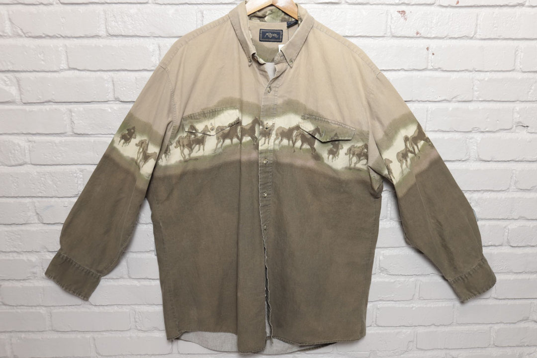 Roper Vintage Western XXL Button Down Shirt 2000s