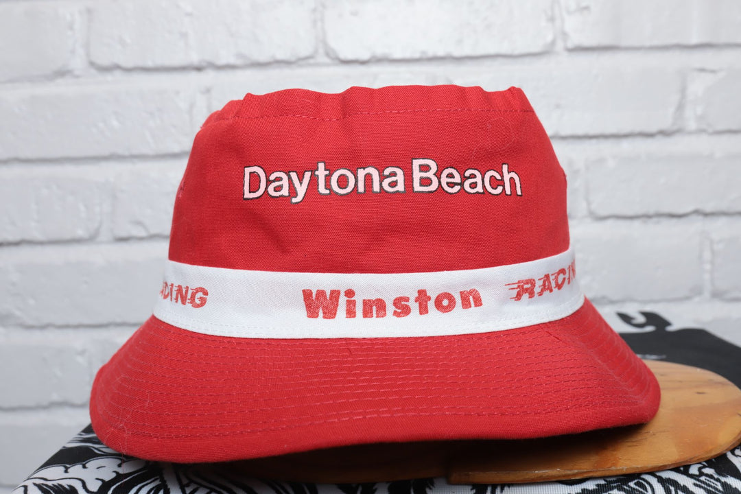 80s Vintage Daytona Beach Winston Racing Bucket Hat