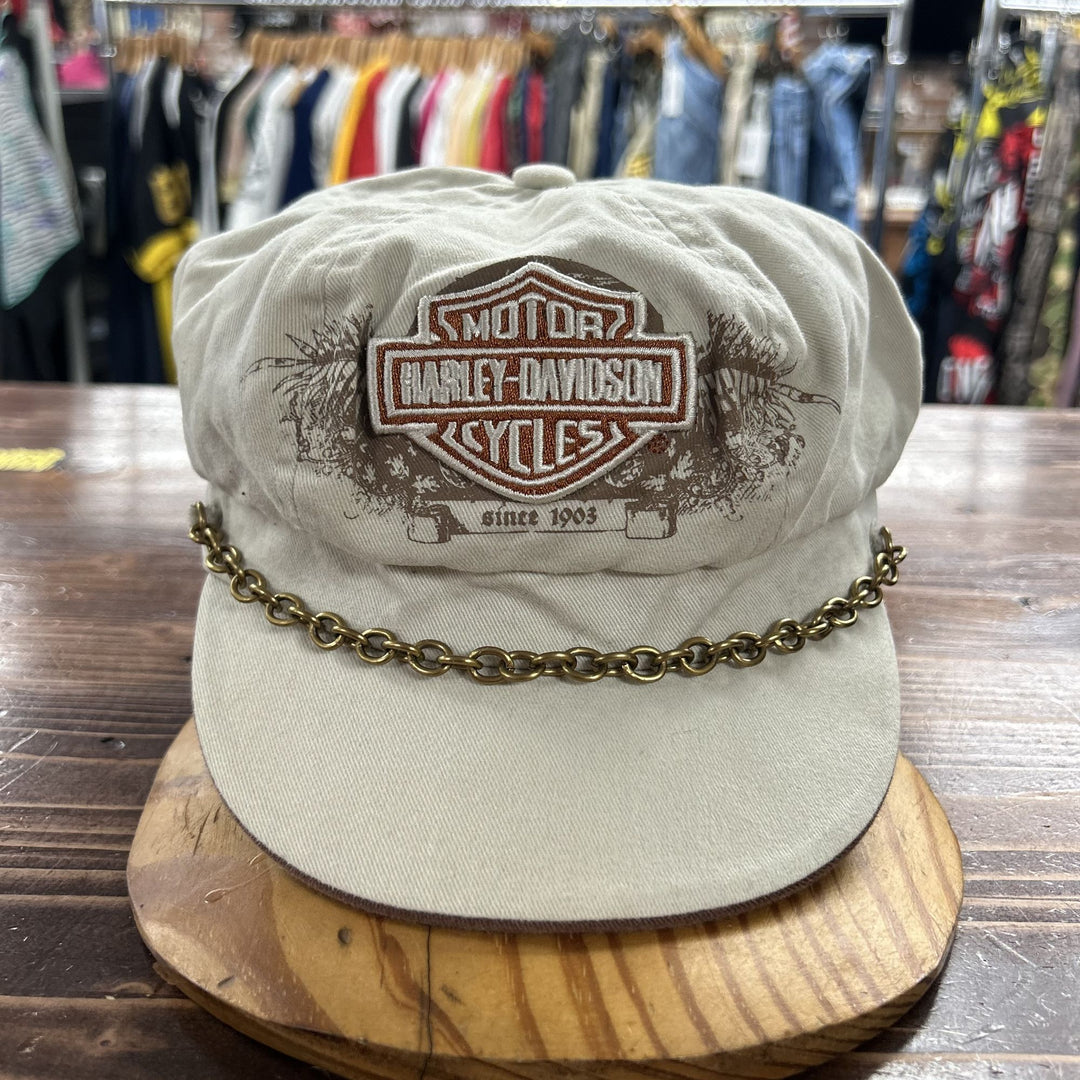 Harley Davidson Vintage Strap Back Hat 2000s