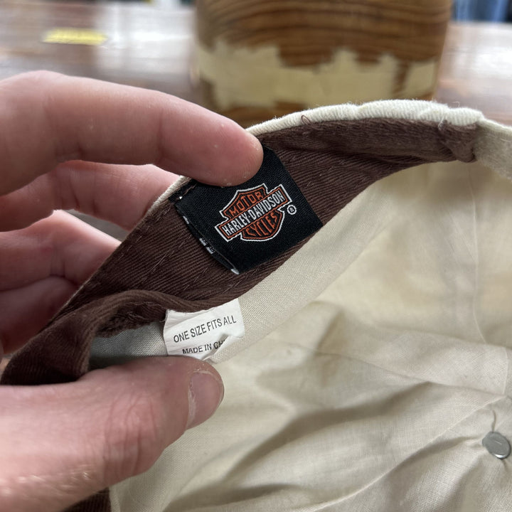 Harley Davidson Vintage Strap Back Hat 2000s